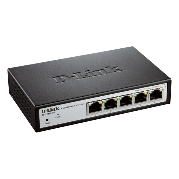 D-Link DGS-1100-05 EasySmart 5-Port Gigabit Switch