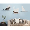 Cat Silhouette Cat Shelf (Set of 3)