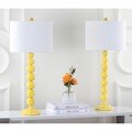 Jenna Stacked Ball 1-light Yellow Table Lamps (Set of 2)