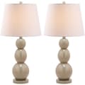 Jayne Three Sphere Glass 1-light Taupe Table Lamps (Set of 2)