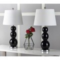 Jayne Three Sphere Glass 1-light Black Table Lamps (Set of 2)
