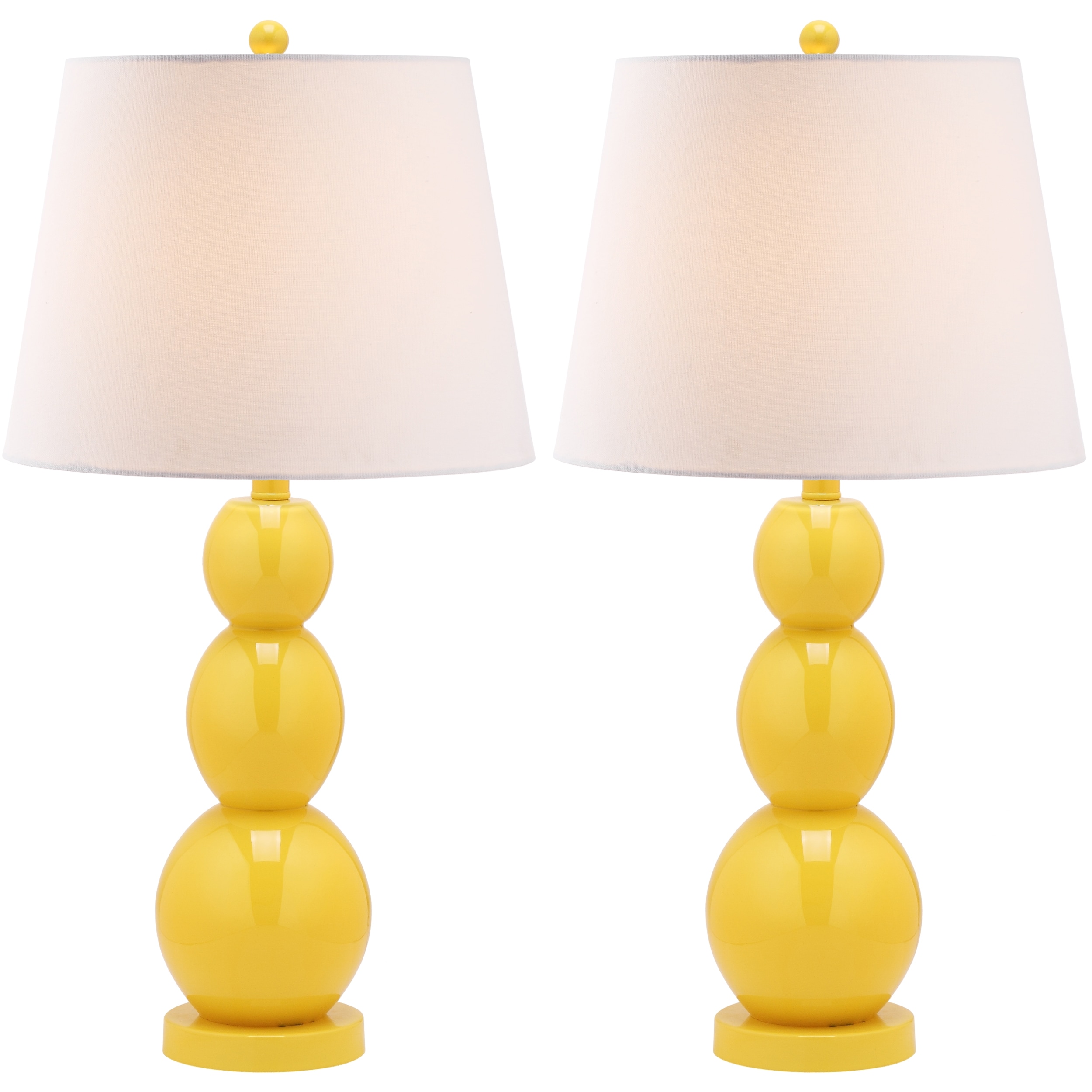 Yellow bedroom table lamps