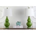 Cybil Double Gourd 1-light Green Table Lamps (Set of 2)