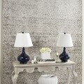 Amy Gourd Glass 1-light Navy Table Lamps (Set of 2)