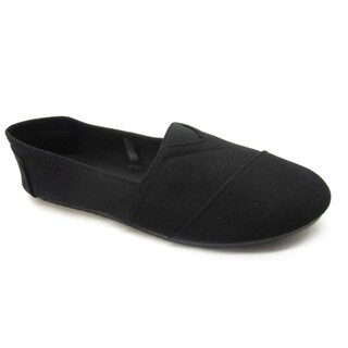 Blue Woman's 'Timmy' Black Fabric Wrap Flats