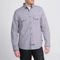 English Laundry Men's Purple Plaid Shirt