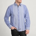 English Laundry Blue Plaid Button-front Shirt