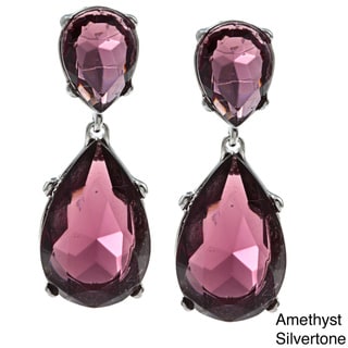 Kenneth Jay Lane Faceted Crystal Drop Earrings