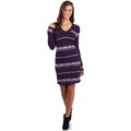 White Mark Women's 'Geneva' Deer Pattern Sweaterdress