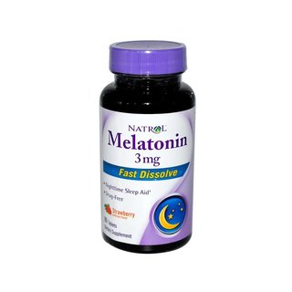 Melatonin 3mg Fast Dissolve Tablets (180 Count) (Pack of 2)-Image