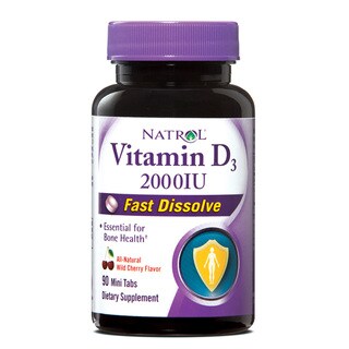 Natrol Vitamin D3 2000IU Fast Dissolve Tablets (Pack of 2)