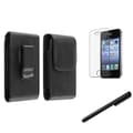 INSTEN Magnetic Leather Case/ Stylus/ Protector for Apple iPhone 4/ 4S