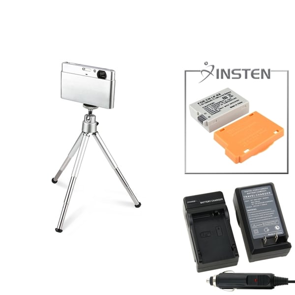 INSTEN Battery/ Charger Set/ Mini Tripod for Canon EOS 600D/ T3i/ T2i