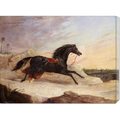 John Frederick Herring 'Arabs Chasing a Loose Arab Horse In An Eastern Landscape' Stretched Canvas Art
