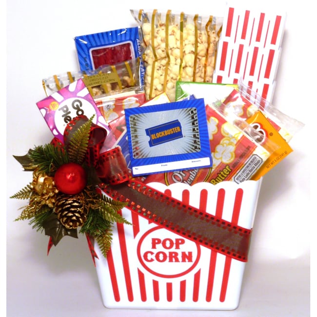 Buy holiday gift baskets with free shipping - Holiday Popcorn Sampler