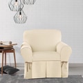 Contrast Cord Duck Natural Chair Slipcover