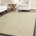 Hand-woven Resorts Natural/ Grey Fine Sisal Rug (2' 6 x 4')