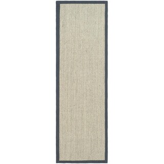 Hand-woven Serenity Marble/ Grey Sisal Rug (2' 6 x 22')