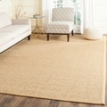 Safavieh Chunky Basketweave Marble Ivory/ Taupe Sisal Rug