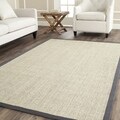 Hand-woven Serenity Marble/ Grey Sisal Rug (8' Square)