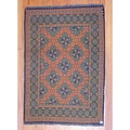 Afghan Hand-knotted Tribal Kilim Rust/ Green Wool Rug (3'6 x 5')