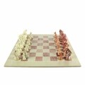 Hand-carved Soapstone 15-inch Board and Animal Chess Set (Kenya)