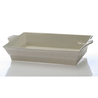 Certified International Adeline Ivory 5-quart Rectangular Baker