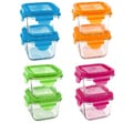 Wean Green Snack Cube 7-ounce Glass Food Containers (Pack of 2)