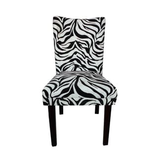 Tiger Striped Parsons Chairs (Set of 2)