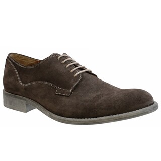 GBX Men's Brown Suede Oxfords
