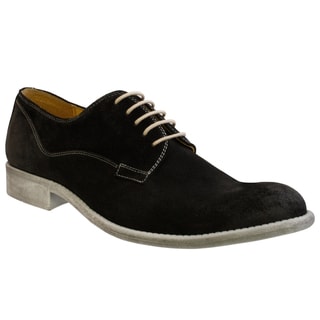GBX Men's Black Suede Oxfords