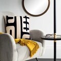 Maize 18-inch Ivory/ Black Decorative Pillows (Set of 2)