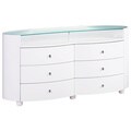 Emily/ Evelyn High Gloss 6-drawer Dresser