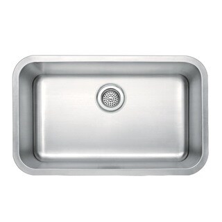 Water Creation 30" X 18" Undermount Single Bowl Stainless Steel Kitchen Sink