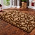 Indoor Brown and Green Area Rug