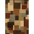 Indoor Brown and Beige Area Rug