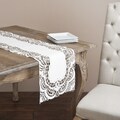 Embroidered Ivory Cutwork Table Runner