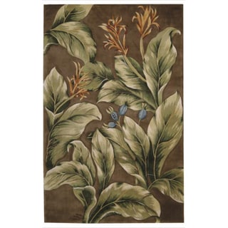 Low Price Hand-tufted Tropical Khaki Rug