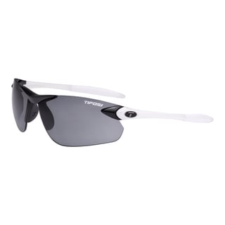 Tifosi Seek FC White/ Black Sunglasses with Smoke Fototec Lens