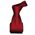 Dmitry Men's Red Patterned Italian Silk Tie