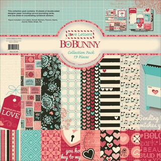 Love Letters Collection Pack 12"X12"-18 Double-Sided Papers + Sticker Sheet