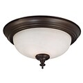 Padula 2-light Bronze Flush Mount