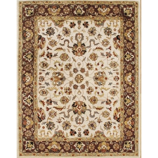 Alliyah Rugs Vanilla Wool Rug (10' x 14')