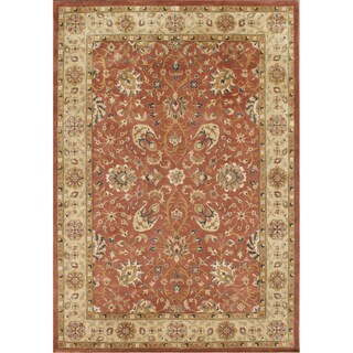 TajMahal By Alliyah Hand Made Rust 100% New Zeeland Blend Wool Rug 10x14