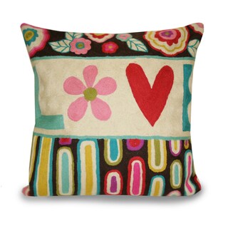 Marlo Lorenz 16 x 16 Retro 'Love' Throw Pillow