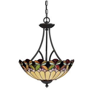 Tiffany style 3-light Bronze Pendant Light Fixture