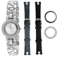 Peugeot Women's Steel Interchangeable Bezel and Strap Watch Set