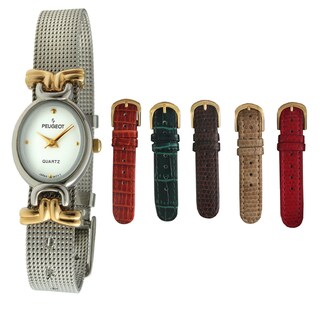 Peugeot Women's Stainless Steel Interchangeable Strap Watch