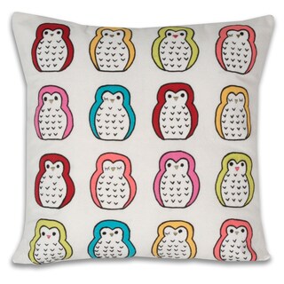 Marlo Lorenz Hoot Owls Multi Decorative Pillow