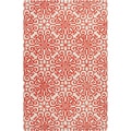 Hand-tufted Hinton Geometric Medallion Wool Rug (5' x 8')